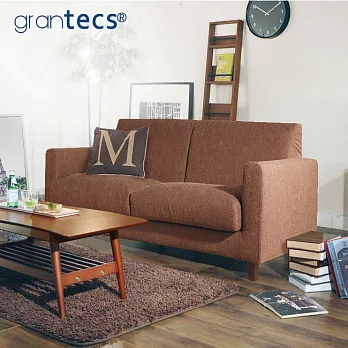 【grantecs】Pure 極究の質感雙人沙發-咖啡(拆洗便)