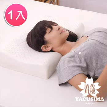 【日本濱川佐櫻-簡約時尚】A級工學型天然Q彈乳膠枕-1入