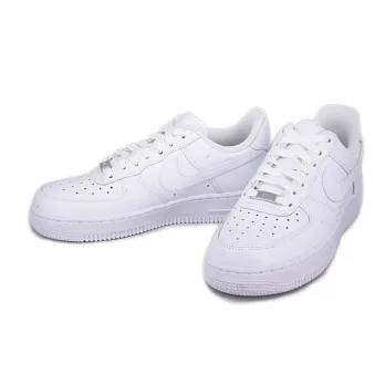 【G.T Company】Nike WMNS AIR FORCE 1 全白平滑皮經典款女段6白色