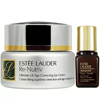 ESTEE LAUDER 雅詩蘭黛 白金級極緻珍璽甦活眼霜(15ml)+小特潤(7ml)