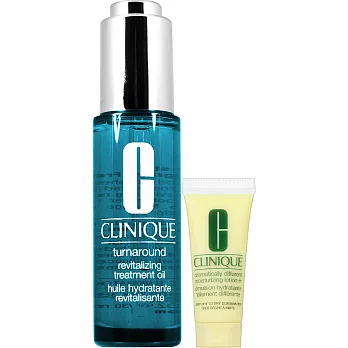 CLINIQUE 倩碧 能量復活精萃油(30ml)+新一代三步驟還原潤膚露(15ml)