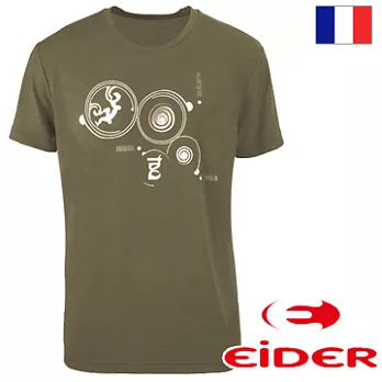 法國【EiDER】男排汗透氣短袖圓領衫 / EIT1554S墨綠色