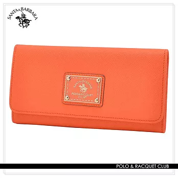 SANTA BARBARA POLO．聖大保羅 - 幸福微糖系列 單釦長夾- 香橙橘