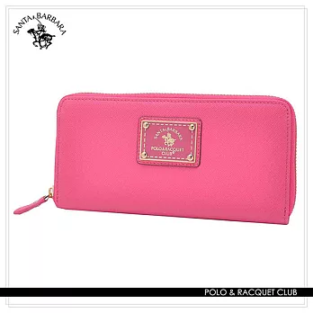 SANTA BARBARA POLO．聖大保羅 - 幸福微糖系列 拉鍊長夾- 甜心桃