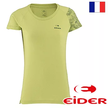 法國【EiDER】女排汗透氣抗UV短袖T恤 / 5EIV2960M淺綠色