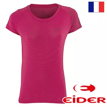 法國【EiDER】女排汗透氣抗UV短袖T恤 / 5EIV2960M櫻桃酒紅