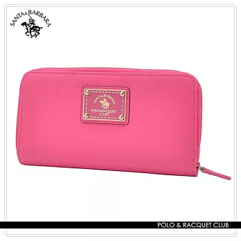 SANTA BARBARA POLO．聖大保羅 - 幸福微糖系列 拉鍊雙層長夾-甜心桃