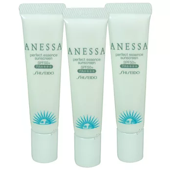 SHISEIDO資生堂 ANESSA安耐曬 粉藍防曬水凝乳(15g)*3