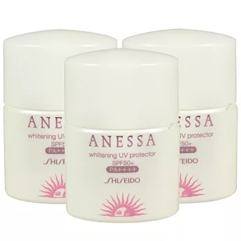 SHISEIDO資生堂 ANESSA安耐曬 美 白高效防曬露(12ml)*3