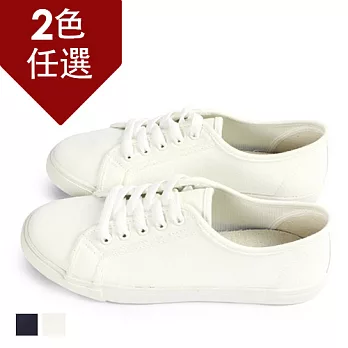 FUFA 簡約布面休閒鞋(T71)-共2色23米色