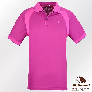 【聖伯納 St.Bonalt】男-吸排超涼感運動POLO衫(2601)L紫色