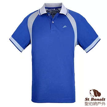 【聖伯納 St.Bonalt】男-吸排超涼感運動POLO衫(2601)S藍色