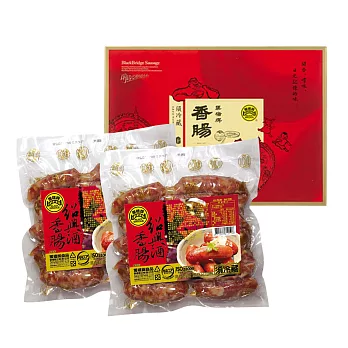 黑橋牌2斤紹興香腸禮盒(2盒)紅色