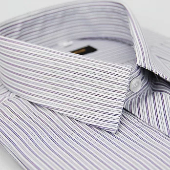 【金安德森】紫色條紋門襟斜紋短袖襯衫15紫色