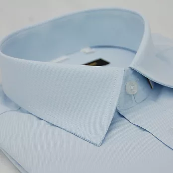 【金安德森】藍色細斜紋窄版短袖襯衫15藍色