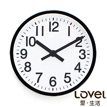 LOVEL 16cm雋永經典鋁框靜音桌鐘/壁掛時鐘(7361-BK)