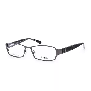 GRIXE 輕量合金 商務方框平光眼鏡2005-C2黑