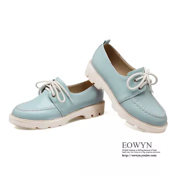 EOWYN.時尚休閒個性綁帶圓頭優雅舒適百搭平底包鞋/運動鞋EMD01349-62/3色/34-39碼現貨+預購藍色35