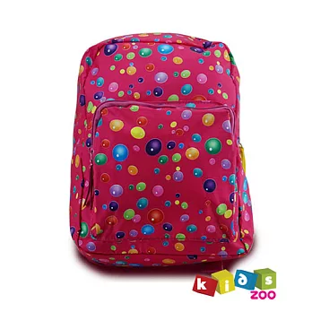 【酷包袋】彩色點點時尚造型兒童後背書包_玫紅色