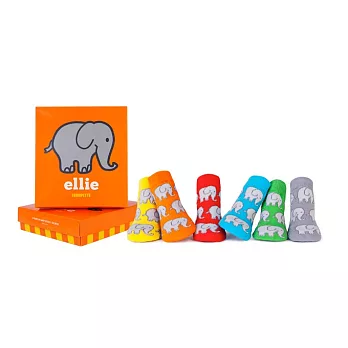 美國《TRUMPETTE》大象來了 造型棉襪禮盒 0-12M