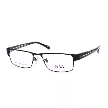 PIAA 簡約輕量 流行方框平光眼鏡PI0859-07黑