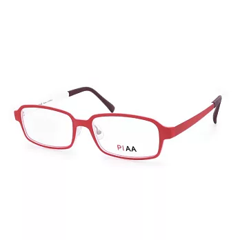 PIAA 亮麗有型 流行方框平光眼鏡PA2007K-C16紅/白