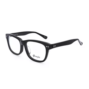 GRAZIE 流行大框粗邊平光眼鏡G1101-C1黑