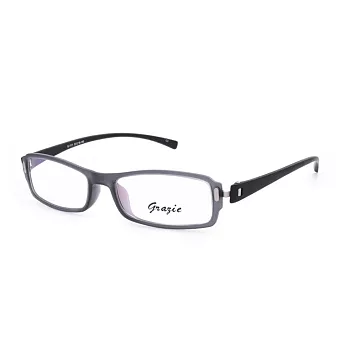 GRAZIE 簡約有型 流行方框平光眼鏡G1111-C3灰/黑
