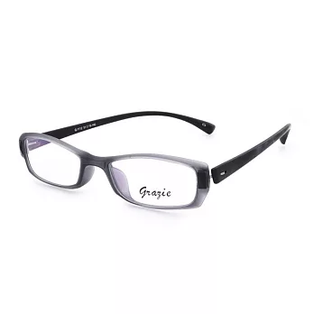 GRAZIE 簡約有型 流行方框平光眼鏡G1112-C3灰/黑