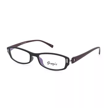 GRAZIE 簡約有型 流行方框平光眼鏡G1114-C5黑/酒紅
