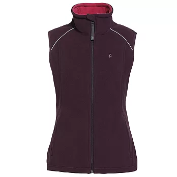 【hilltop山頂鳥】女款SOFT SHEL 保暖背心H25F77-S深紫