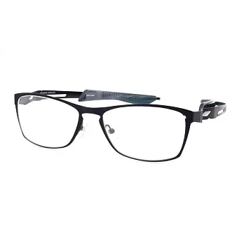 ZEEN 超輕堅韌具彈性 日本精鋼專利倒勾設計款眼鏡ZANE-BLACK黑