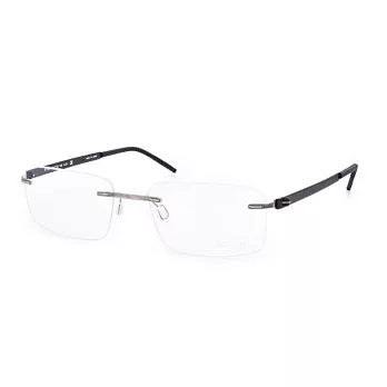 FACETALK超輕極簡設計 鈦金屬無框近視平光眼鏡FT105-C13銀