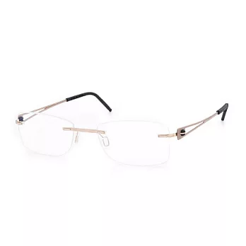 FACETALK超輕極簡設計 鈦金屬無框近視平光眼鏡FT115-C16金