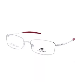 elementi 100%純鈦金屬 輕量舒適商務平光眼鏡EL20113-02銀