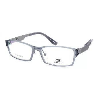 elementi 簡約個性 輕量流行方框平光眼鏡EL20307-12灰