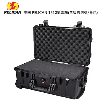 美國 PELICAN 1510氣密箱(含吸震泡棉/黑色)