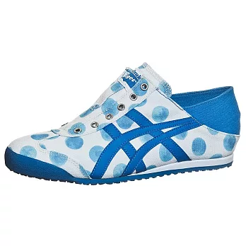 【UH】Onitsuka Tiger- MEXICO 66 PARATY SLIP ON女款無綁帶休閒鞋(共三色可選)JPN23.5-藍色