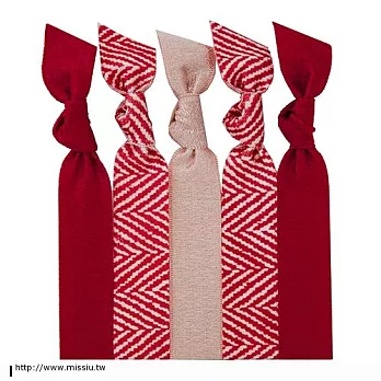EMI❤JAY 美國知名手工髮飾手環 2+Print -RED HERRINGBONE
