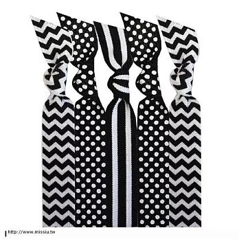 EMI❤JAY 美國知名手工髮飾手環 2+Print -Black Tie