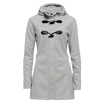 【hilltop山頂鳥】女款防風刷毛外套-M淺灰