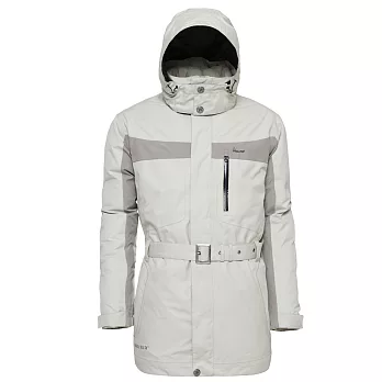 【hilltop山頂鳥】男款GoreTex 兩件式防水外套F22MM4-L淺卡/深卡