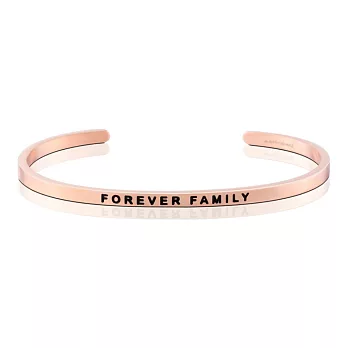 MANTRABAND 美國悄悄話手環 FOREVER FAMILY 永遠的家人 玫瑰金