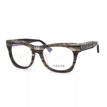 HACHILL 潮流玩酷 橫紋流行大框粗邊平光眼鏡HC8203-C6