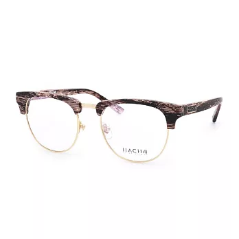 HACHILL 潮流玩酷 眉型流行大框粗邊平光眼鏡HC8220-C3粉紅黑混色