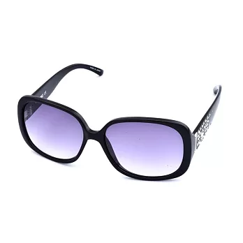 ICEBERG 低調奢華 日本製水鑽圓框粗邊太陽眼鏡517-01S黑