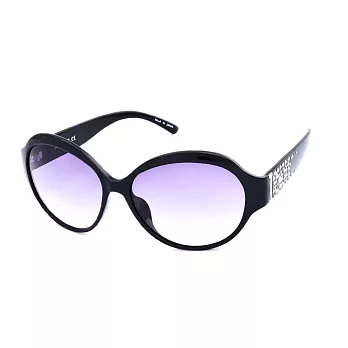 ICEBERG 低調奢華 日本製水鑽圓框粗邊太陽眼鏡527-01S黑