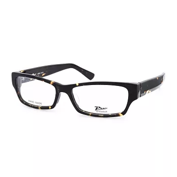 PRATO 時尚造型 琥珀復古方框平光眼鏡P1003-C4玳瑁色