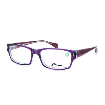 PRATO 韓版甜美氣質 方框平光眼鏡8304-9R紫紅