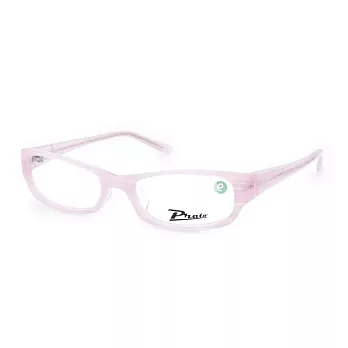 PRATO 韓版線條 半透流行方框平光眼鏡8307-60粉紅